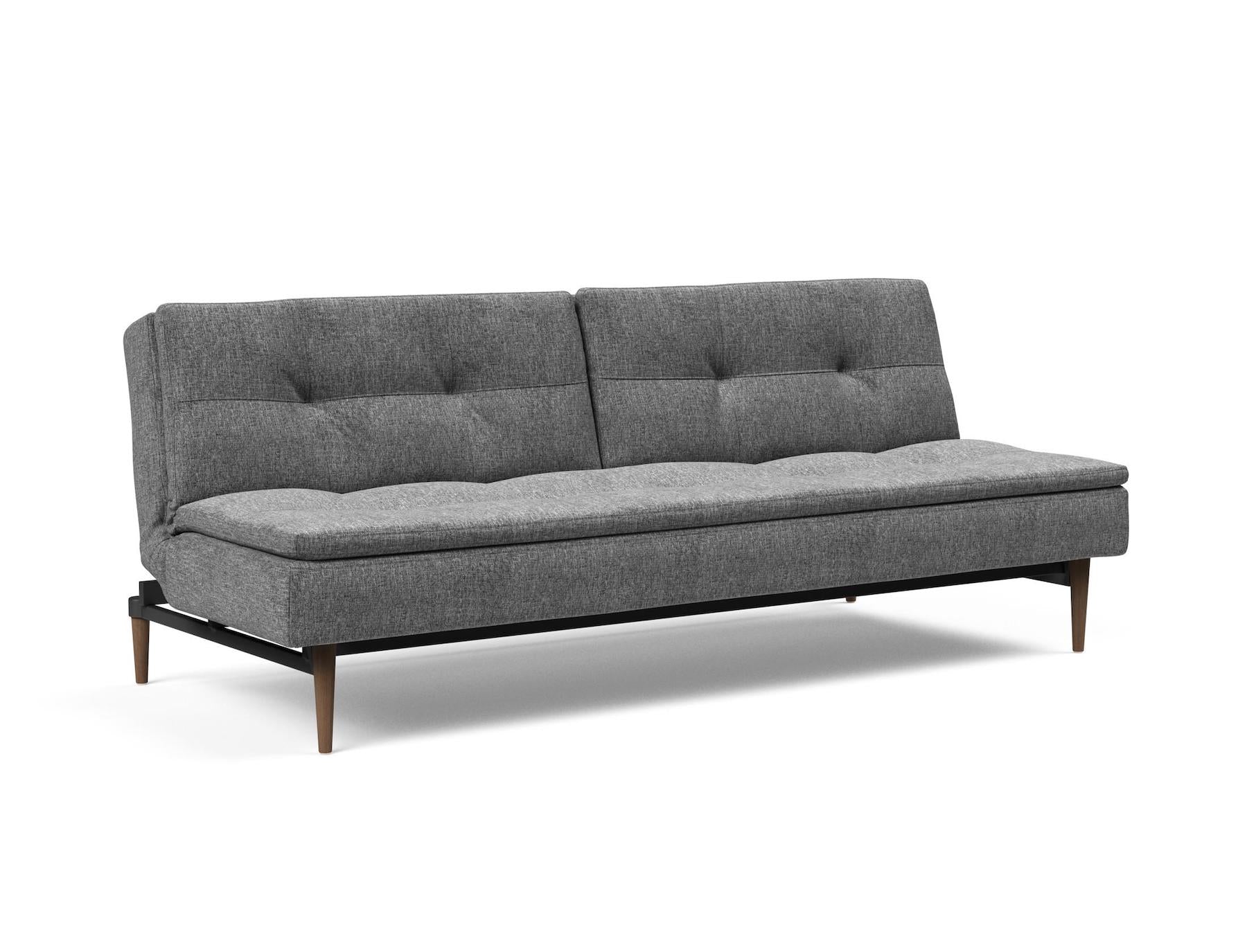 Divano letto una piazza e mezza design scandinavo 210 cm Dublexo - 563 Twist, Charcoal