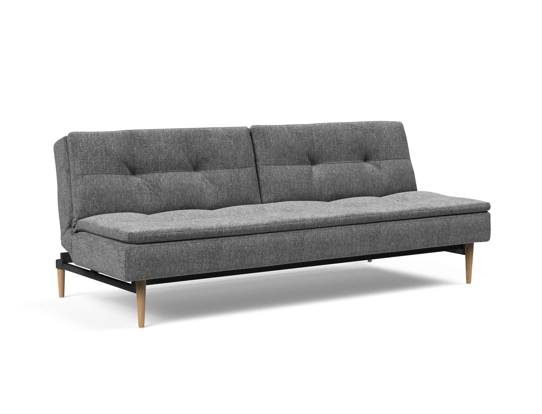 Divano letto una piazza e mezza design scandinavo 210 cm Dublexo - 563 Twist, Charcoal
