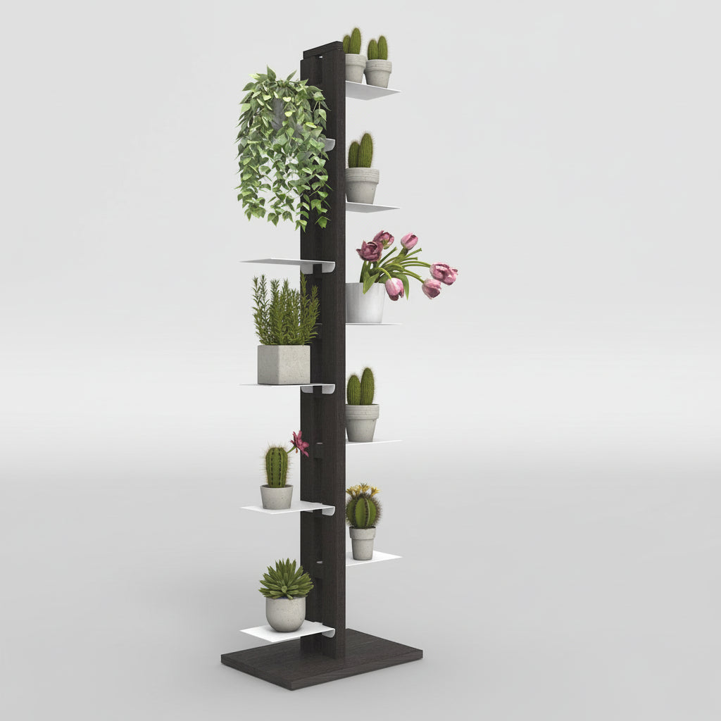 Portavasi da interno verticale in legno Zia Flora