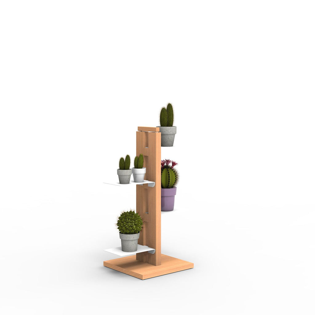 Portavasi da interno verticale in legno Zia Flora