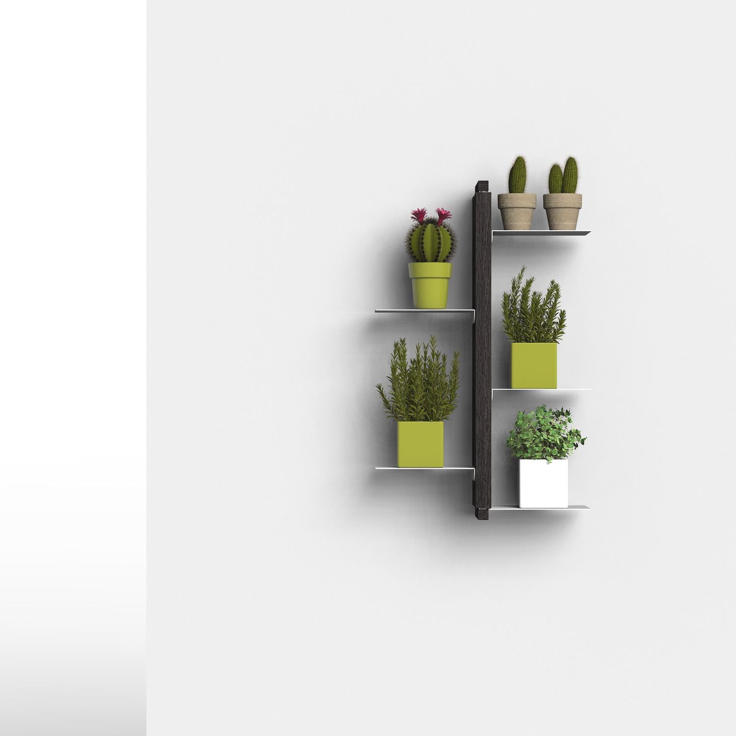 Portavasi da interno da appendere in legno Zia Flora