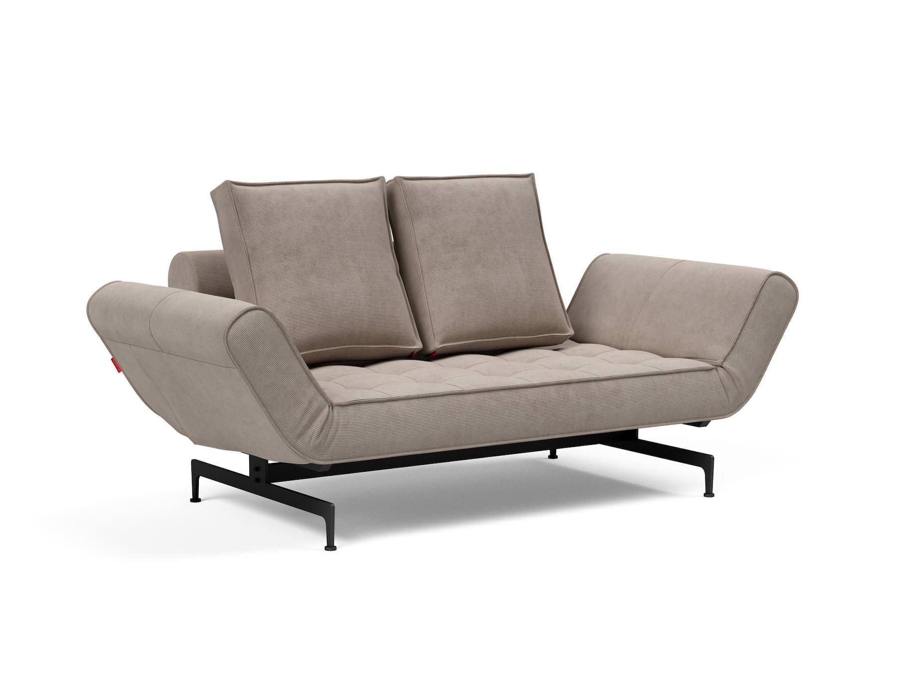 Divano letto singolo Ghia con materasso a molle - 318 Cordufine, Beige