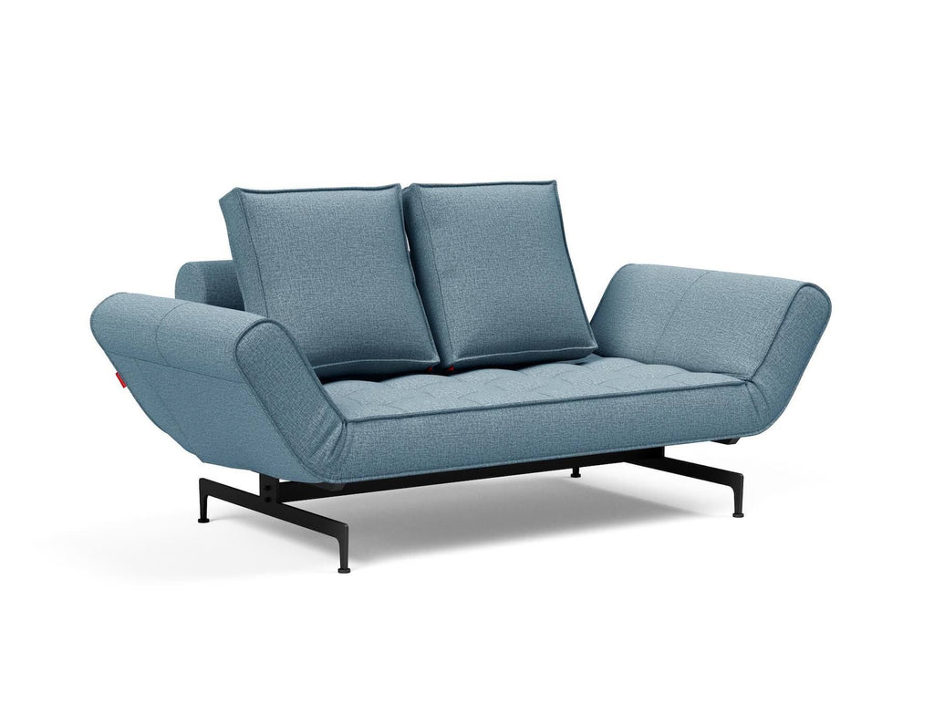 Divano letto singolo Ghia con materasso a molle - 525 Mixed Dance, Light Blue
