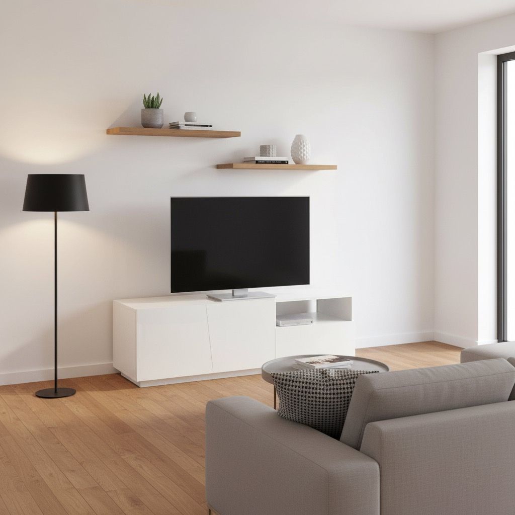 Madia porta TV design moderno Annabel 2A/1C/1V White
