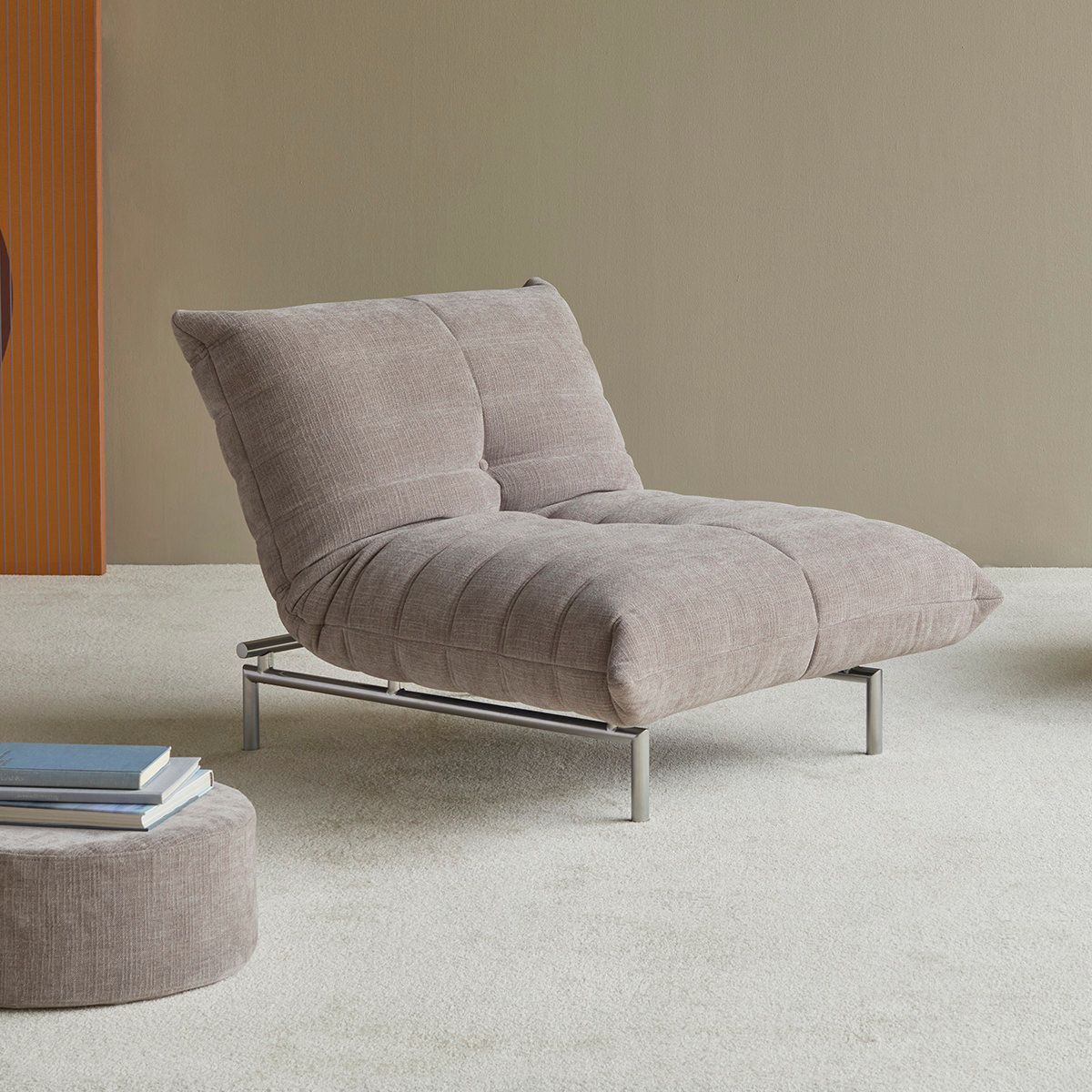 Poltrona da salotto design moderno Mikunjo - 418 Esina, Truffle