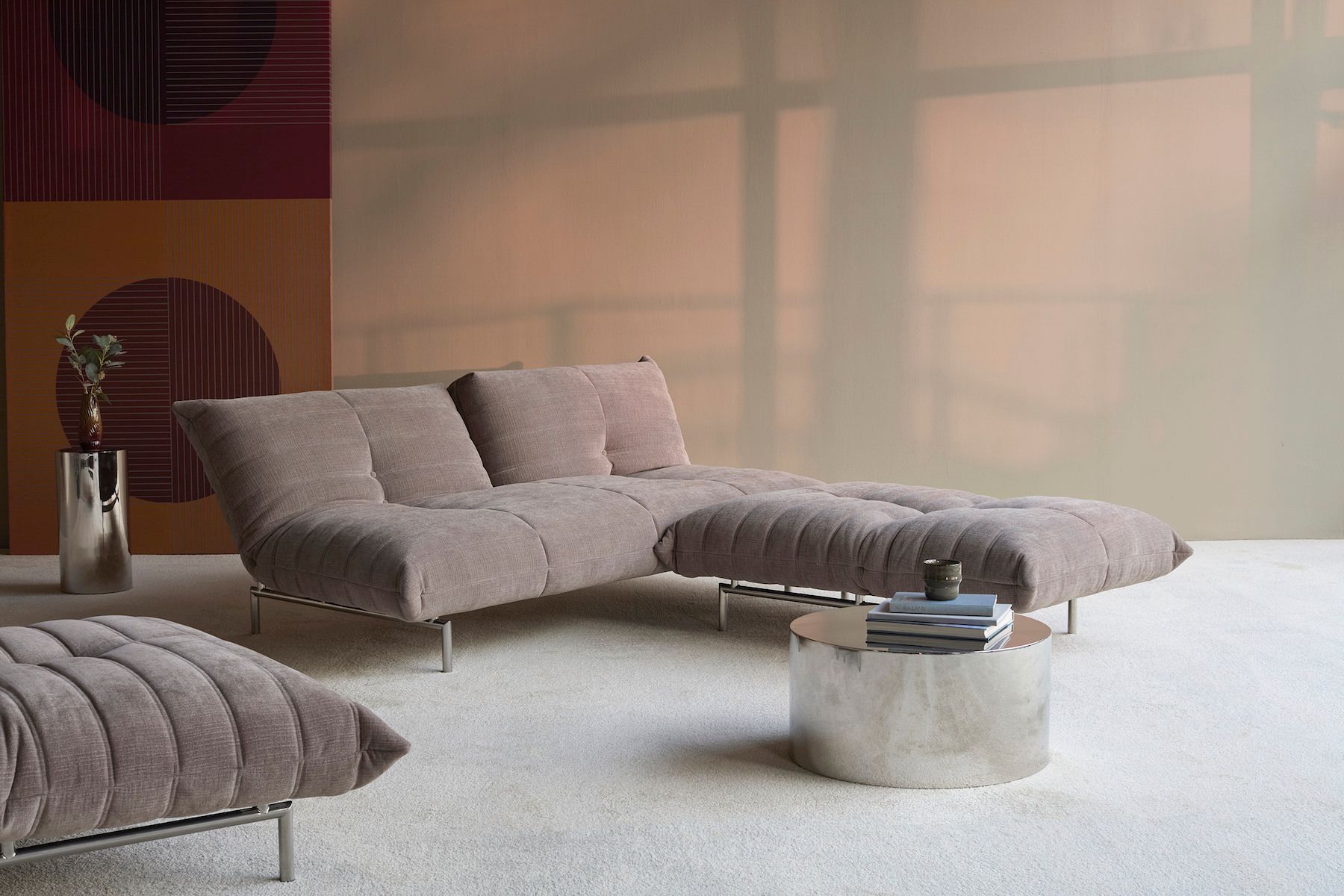 Divano letto una piazza e mezza design moderno Mikunjo - 418 Esina, Truffle