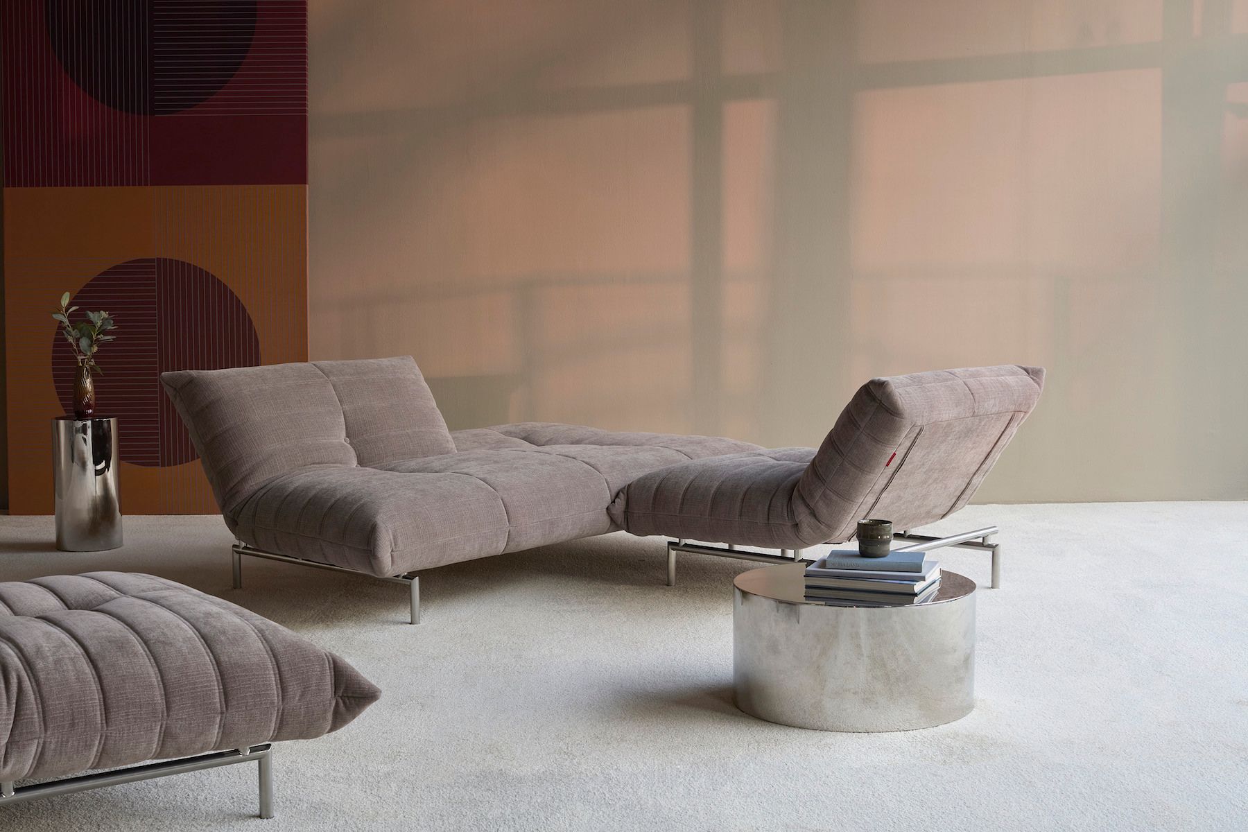 Divano letto una piazza e mezza design moderno Mikunjo - 418 Esina, Truffle
