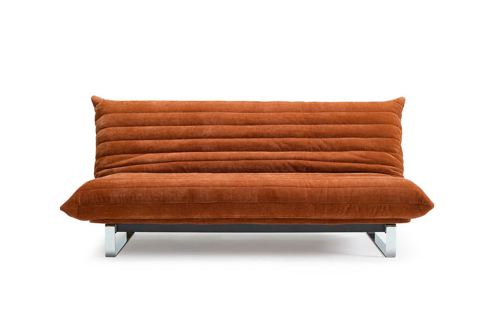 Divano letto matrimoniale sfoderabile Minimum Quiltus - 412 Esina Rust Orange