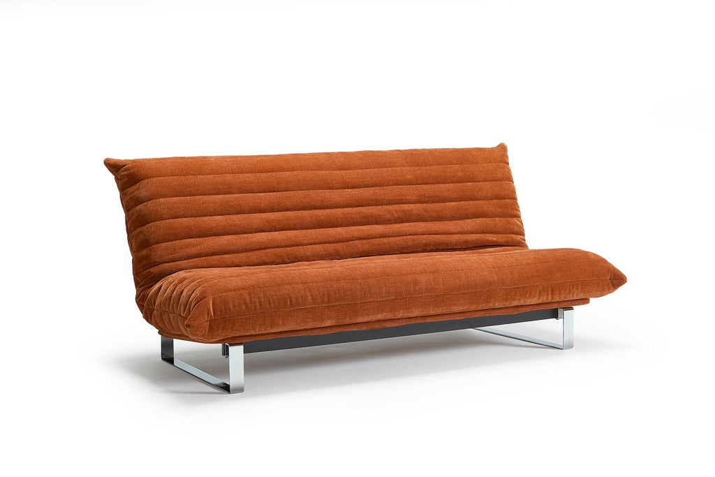 Divano letto matrimoniale sfoderabile Minimum Quiltus - 412 Esina Rust Orange