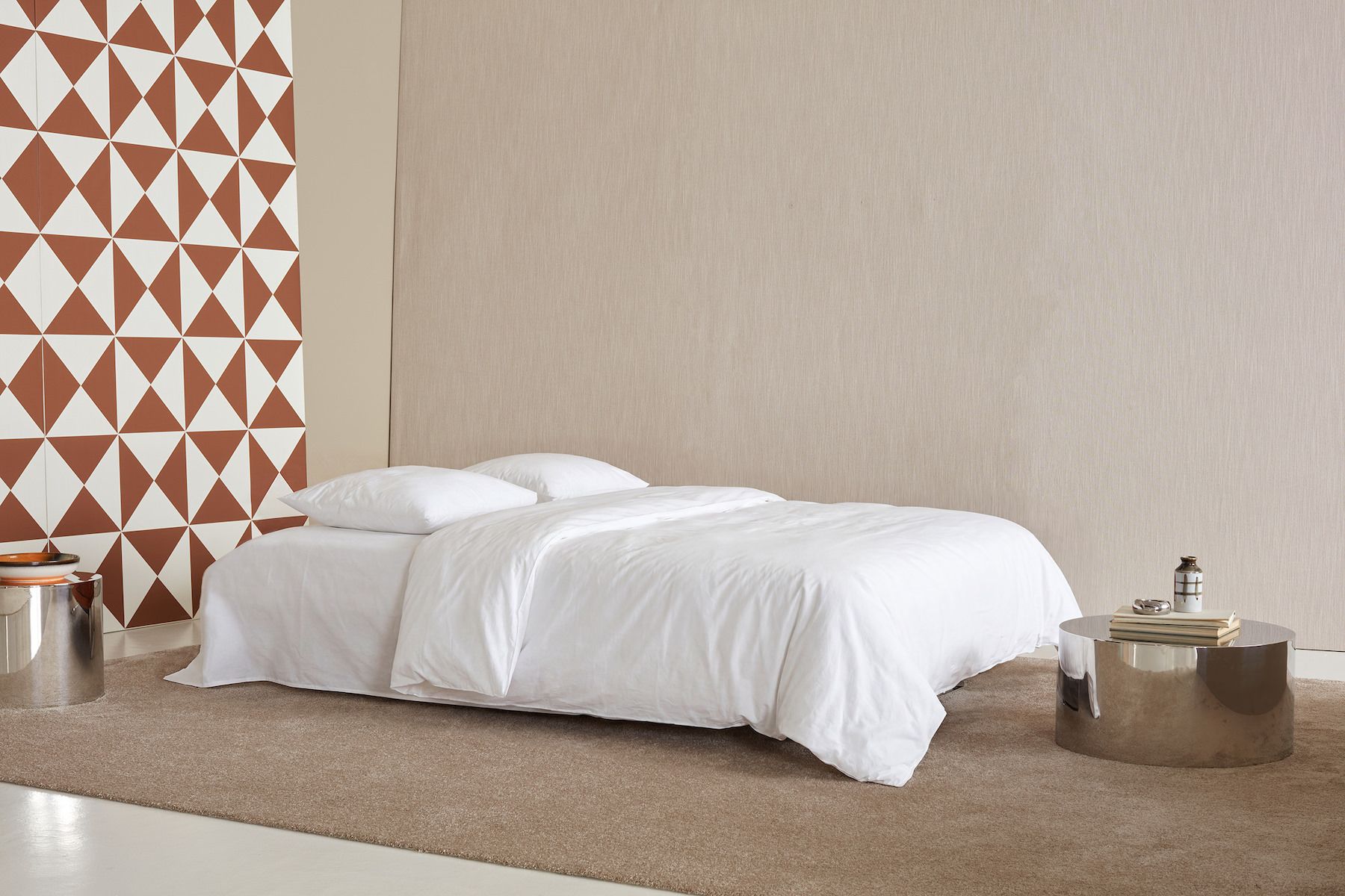 Divano letto matrimoniale sfoderabile Minimum Quiltus - 412 Esina Rust Orange