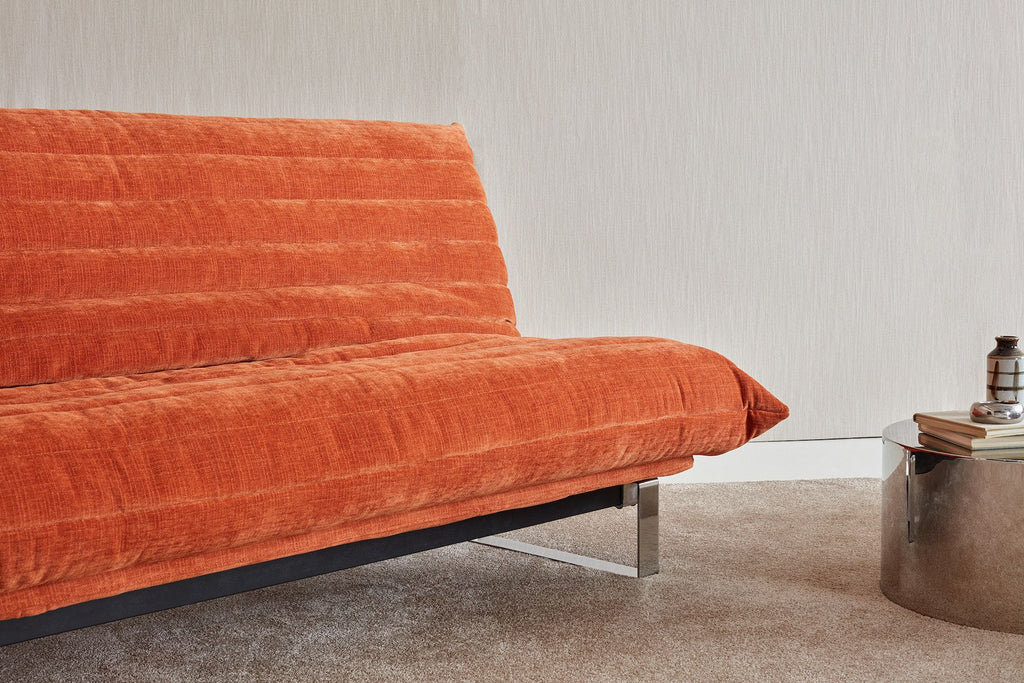 Divano letto matrimoniale sfoderabile Minimum Quiltus - 412 Esina Rust Orange