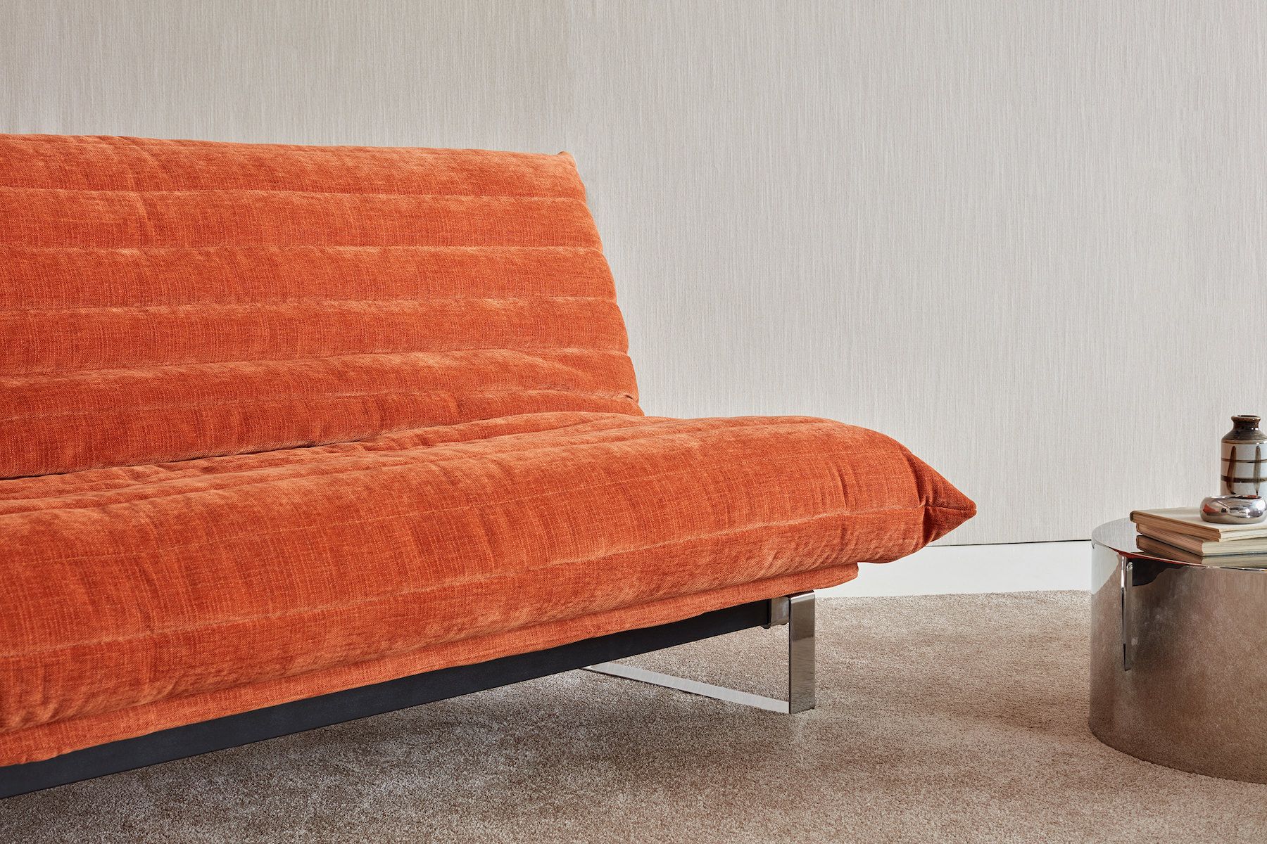 Divano letto matrimoniale sfoderabile Minimum Quiltus - 412 Esina Rust Orange