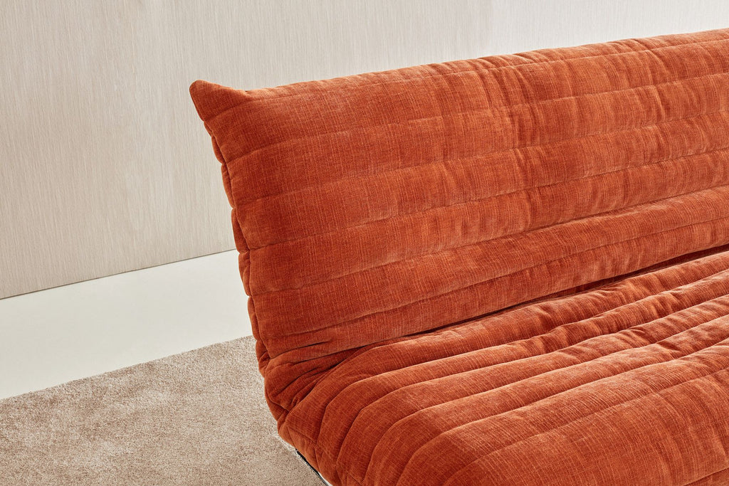 Divano letto matrimoniale sfoderabile Minimum Quiltus - 412 Esina Rust Orange