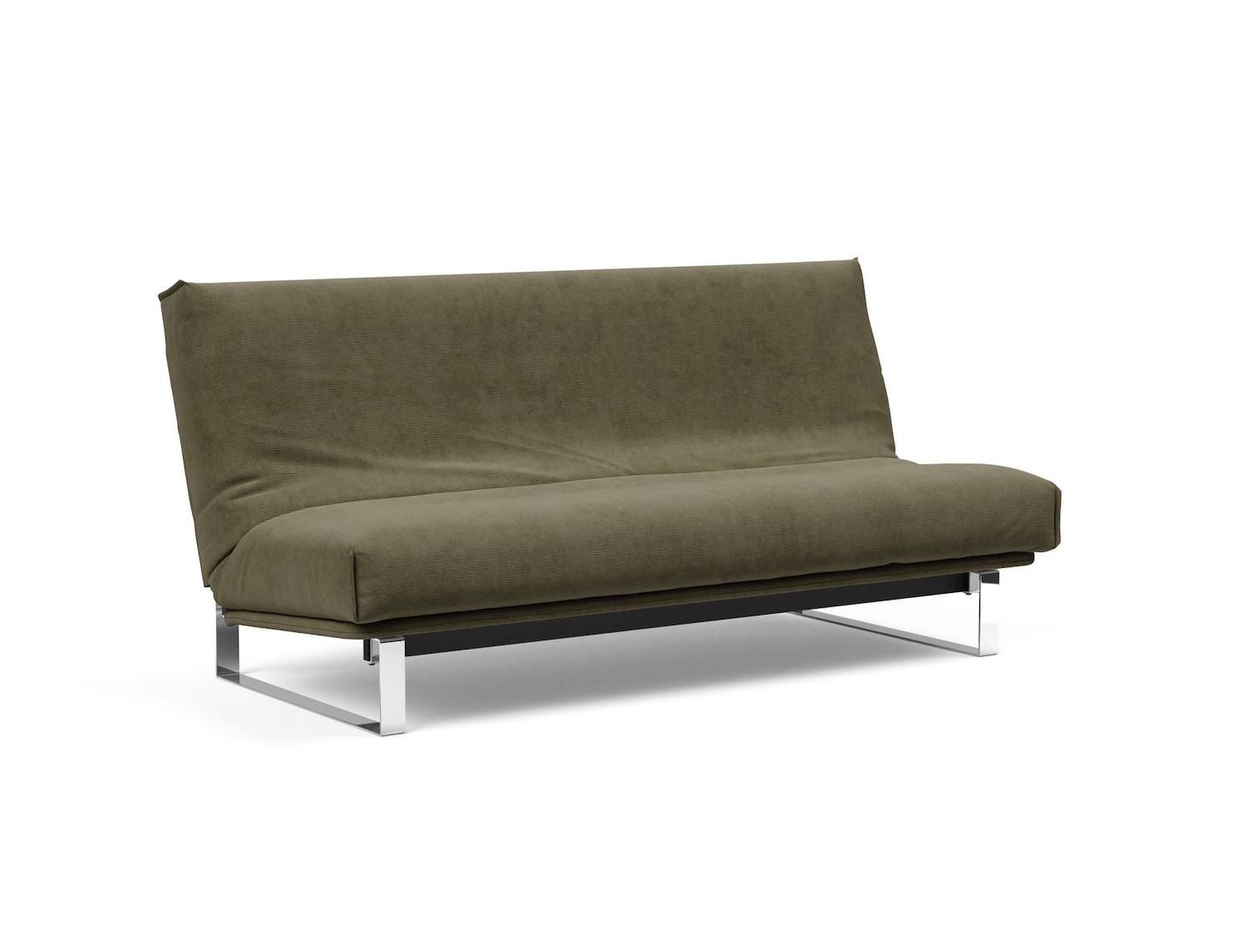 Divano letto matrimoniale Minimum sfoderabile 140 x 200 cm - 316 Cordufine, Pine Green