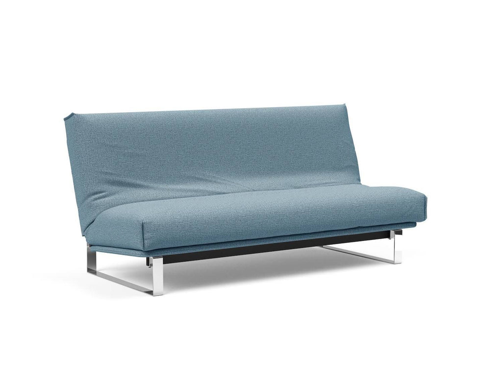 Divano letto matrimoniale Minimum sfoderabile 140 x 200 cm - 525 Mixed Dance, Light Blue