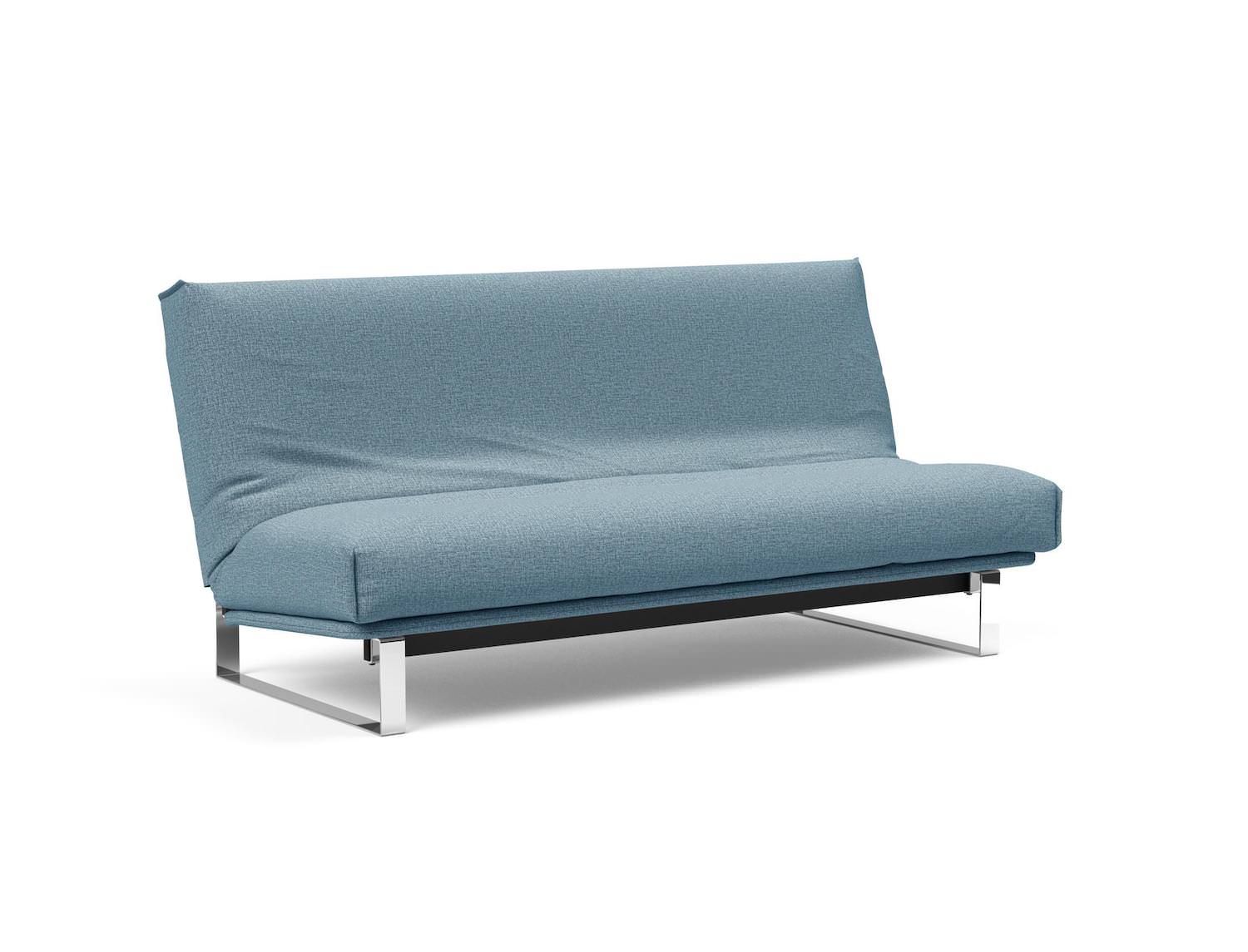 Divano letto matrimoniale Minimum sfoderabile 140 x 200 cm - 525 Mixed Dance, Light Blue