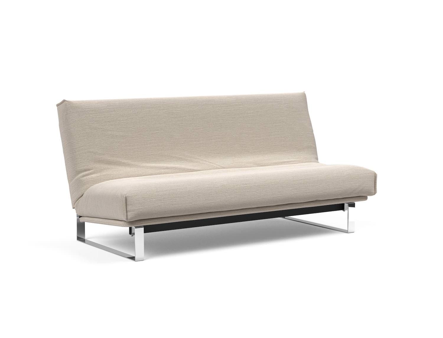 Divano letto matrimoniale Minimum sfoderabile 140 x 200 cm - 612 Blida, Sand Grey
