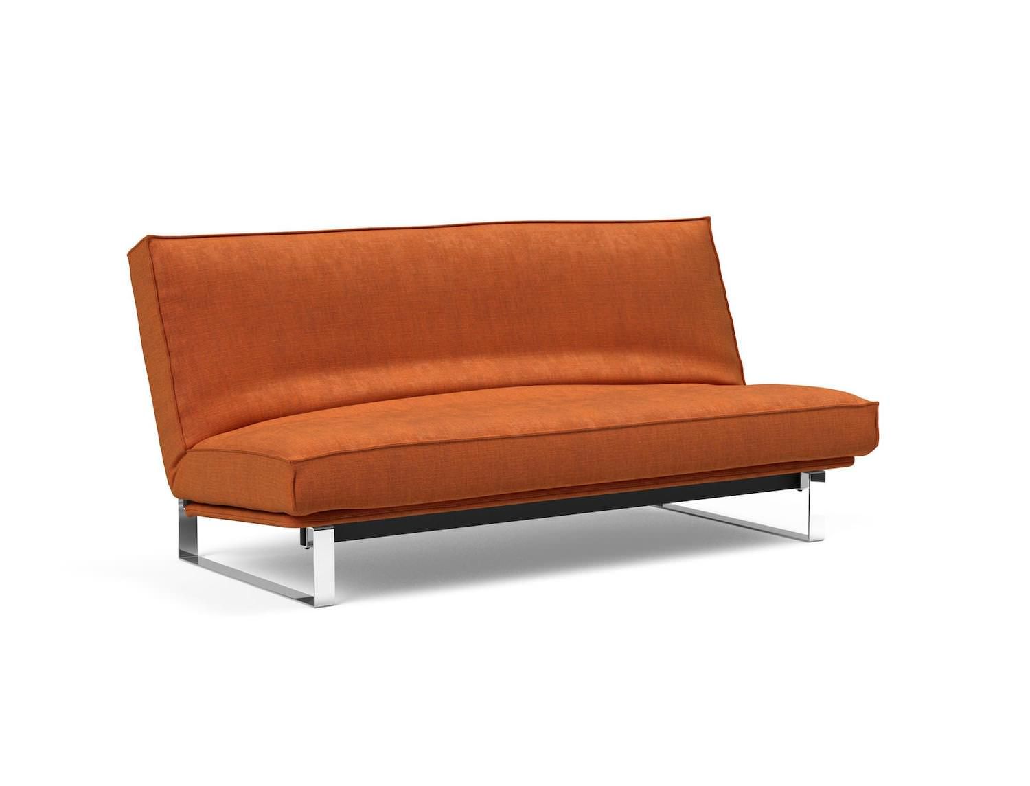 Divano letto matrimoniale Minimum sfoderabile 140 x 200 cm - 412 Esina, Rust Orange