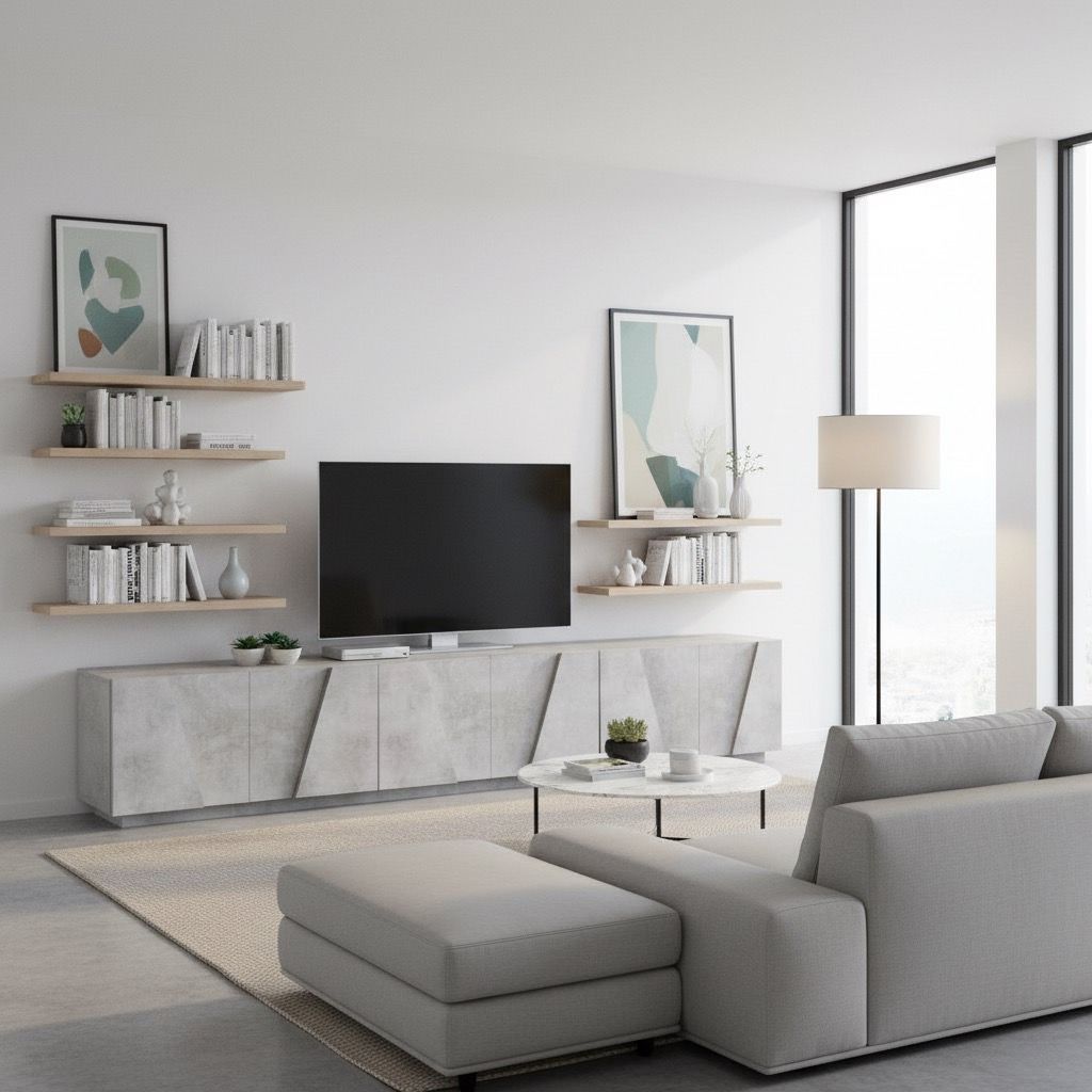 Mobile porta TV Taylor 6A Cement