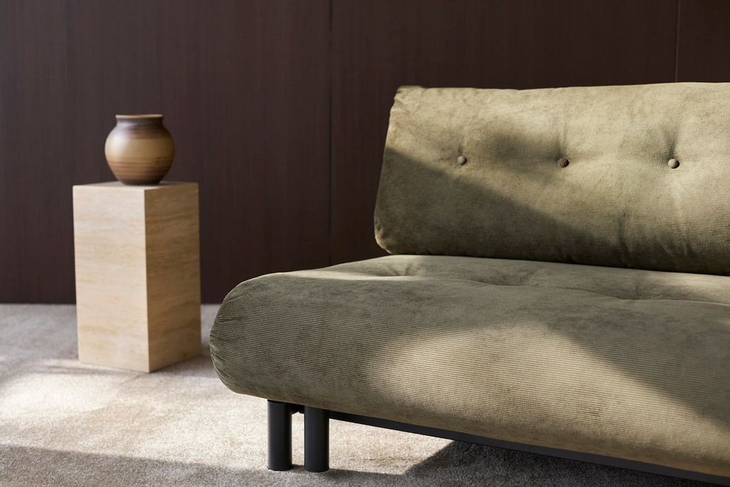 Divano letto matrimoniale design moderno Nabli - 316 Cordufine Pine Green