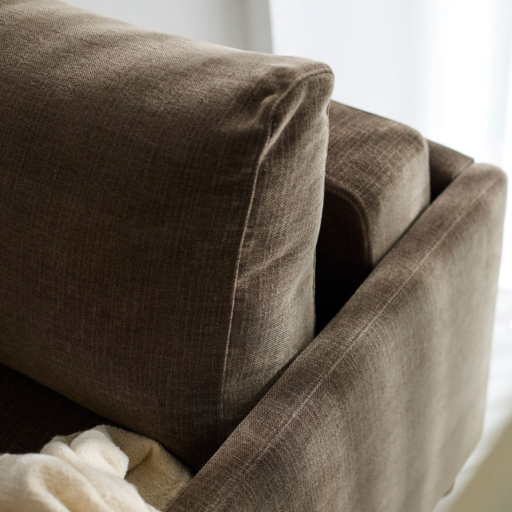 Divano letto con braccioli Neah Slim - 411 Esina Cedar Brown