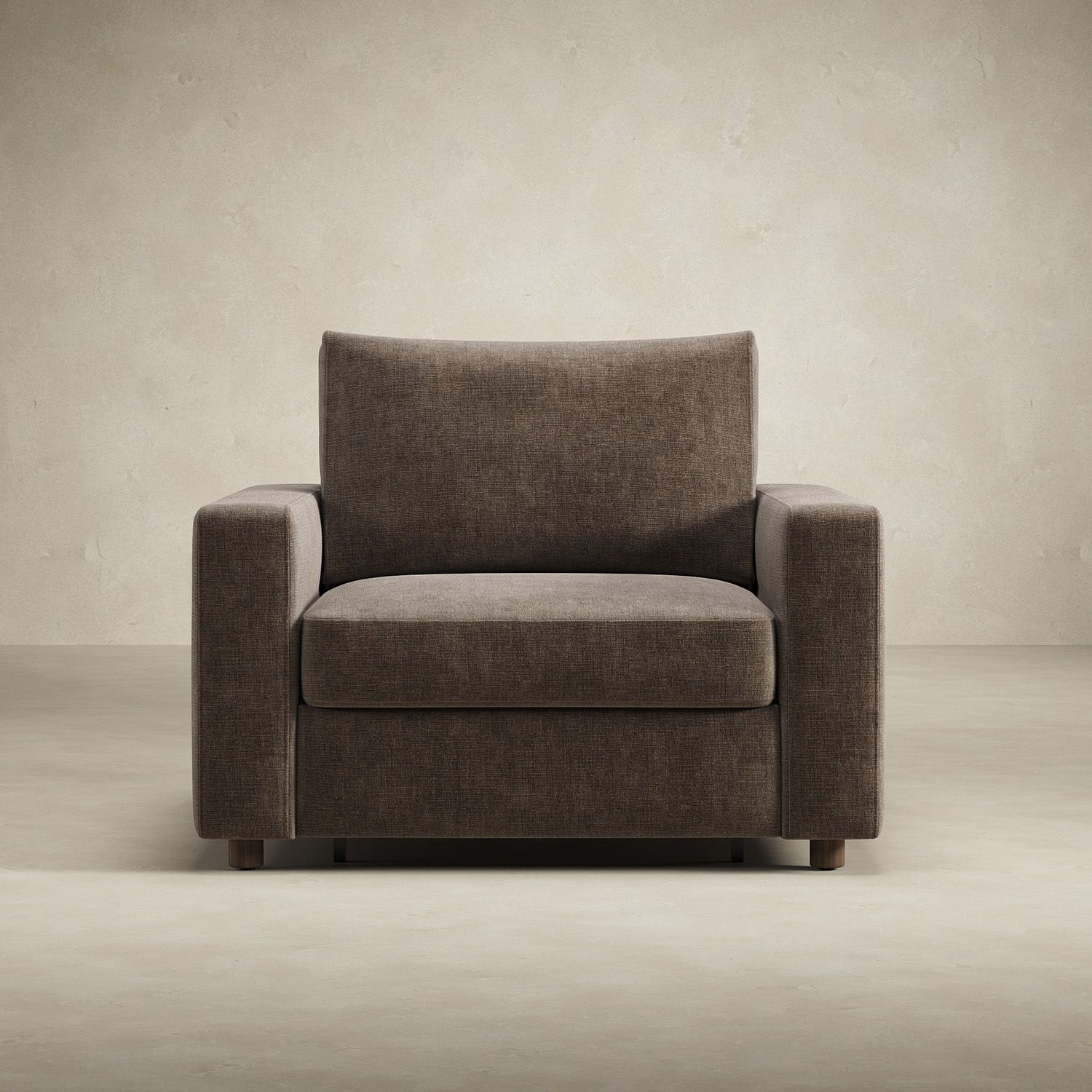 Poltrona letto con braccioli imbottiti Neah - 411 Esina Cedar Brown