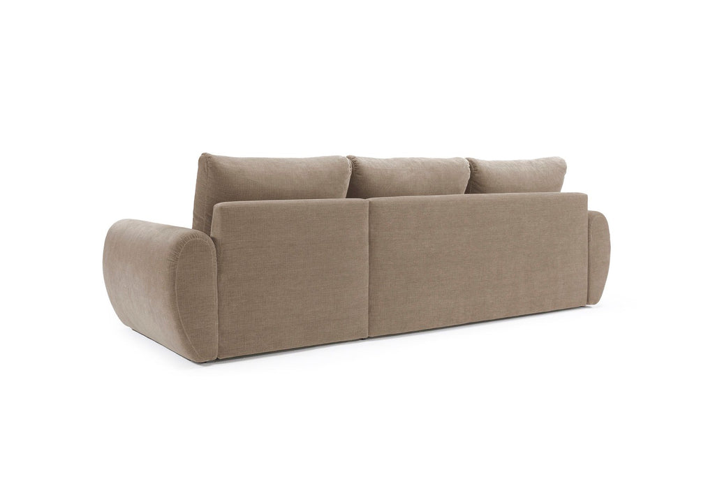 Divano letto matrimoniale con penisola Norum Curve Chaise - 417 Esina Mocha