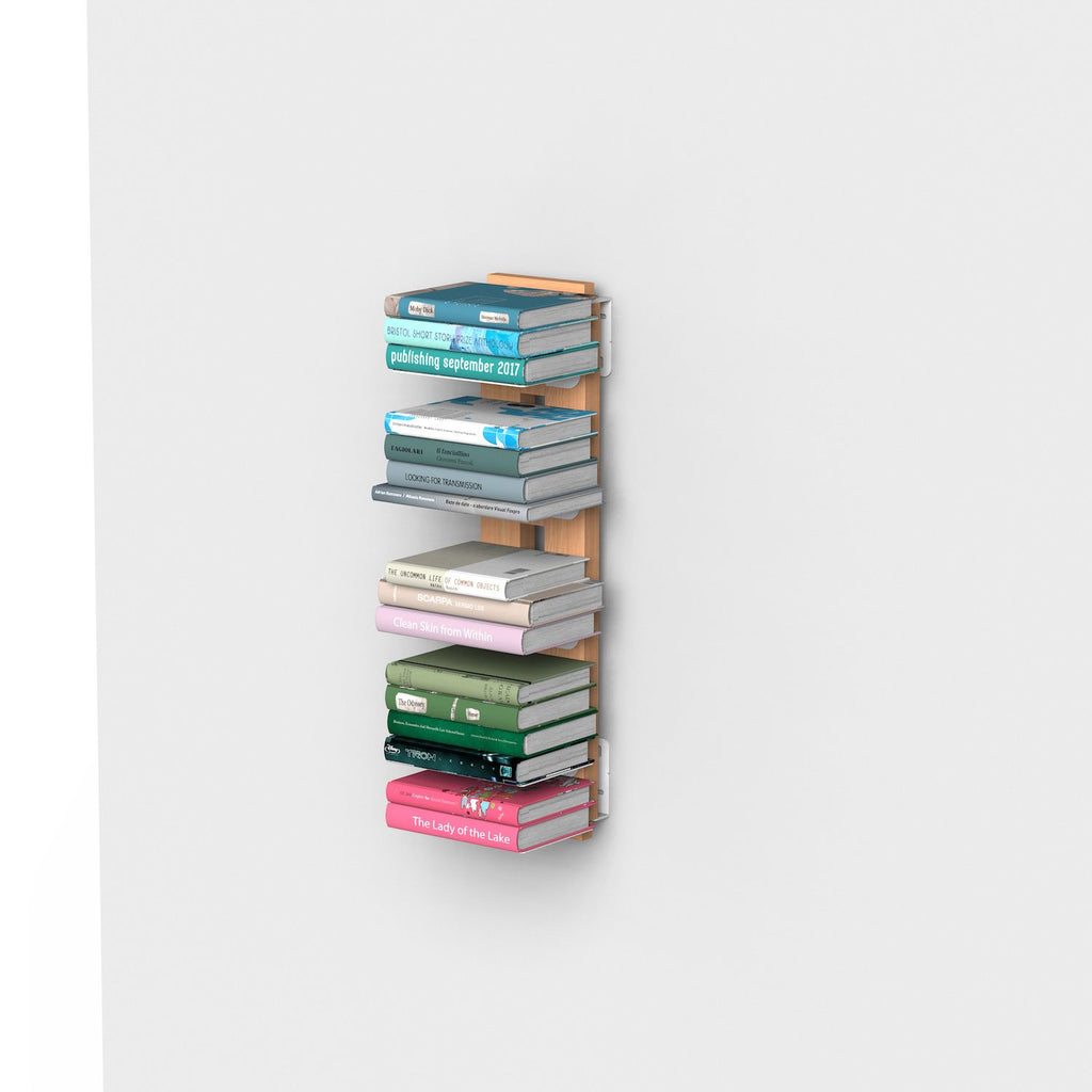 Libreria sospesa a muro in legno Zia Ortensia