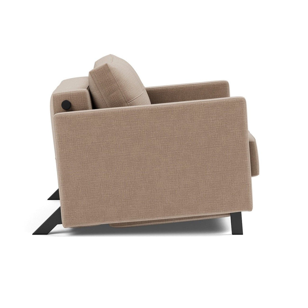 Poltrona letto con braccioli Cubed Arm 90 - 417 Esina Mocha