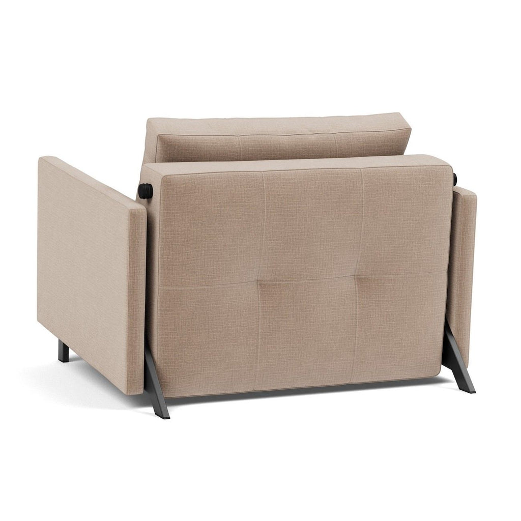 Poltrona letto con braccioli Cubed Arm 90 - 417 Esina Mocha