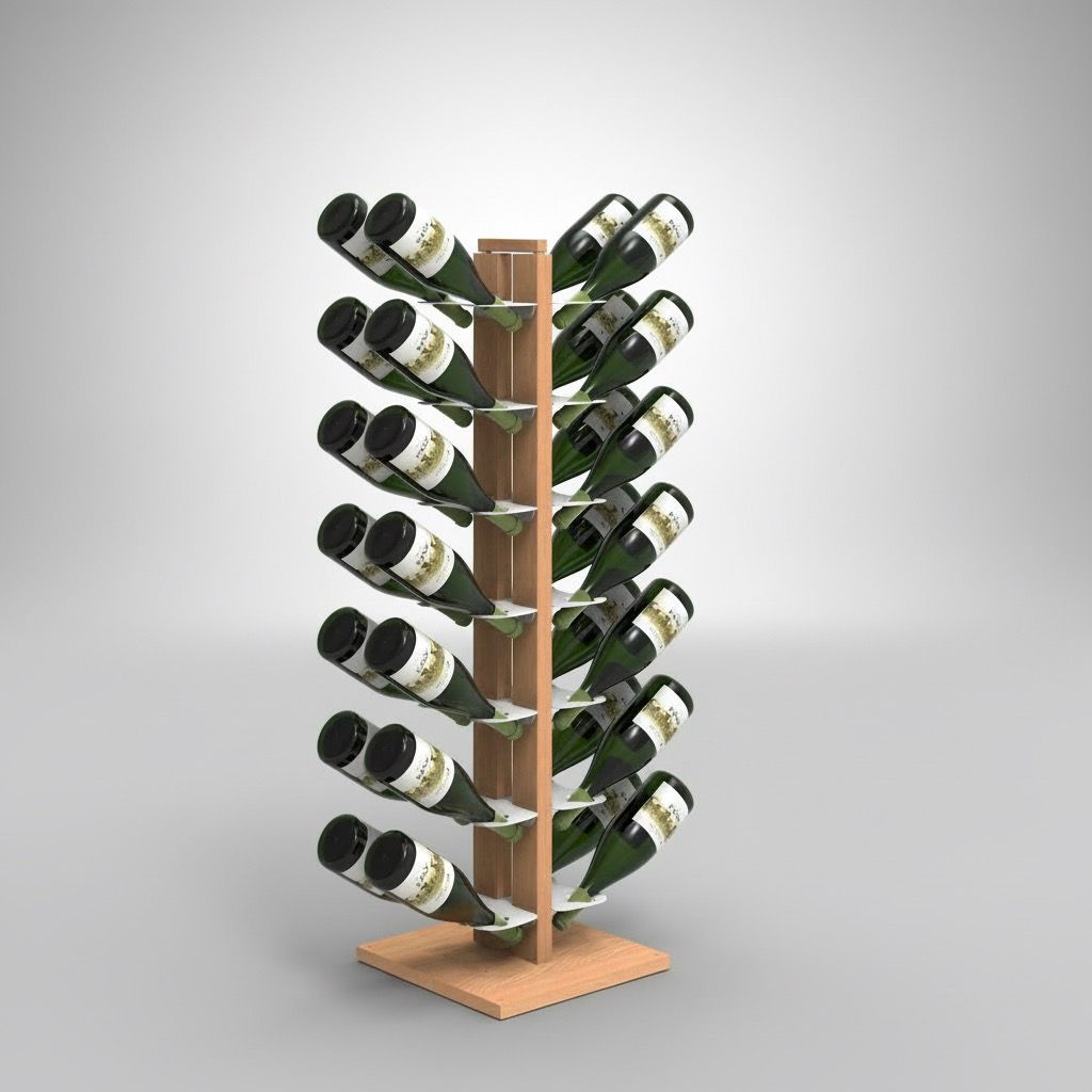 Portabottiglie vino in legno Zia Gaia Bifacciale