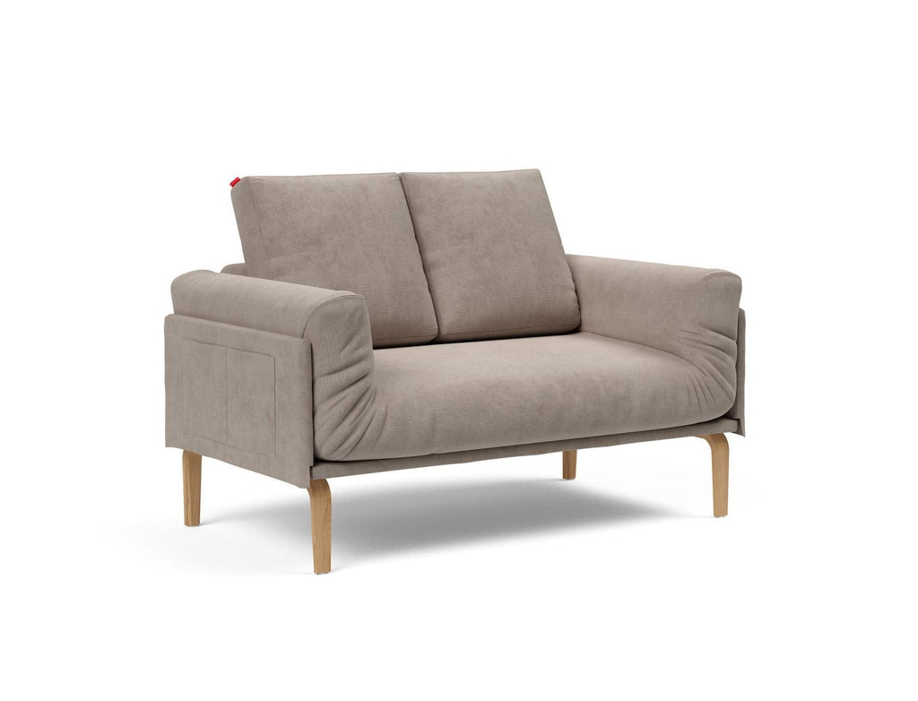 Divano letto singolo sfoderabile Rollo - 318 Cordufine Beige