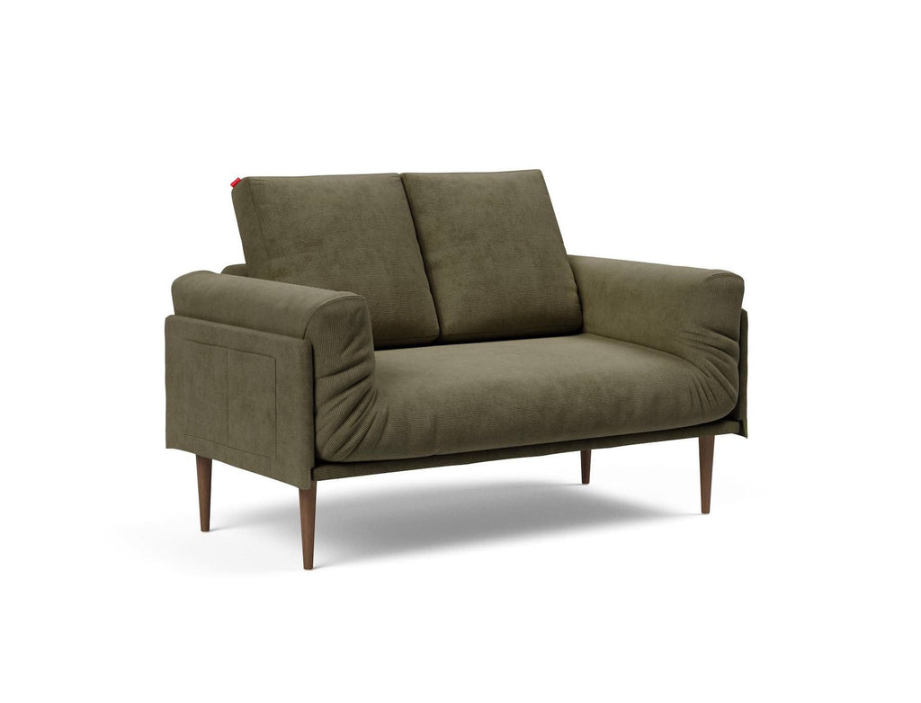 Divano letto singolo sfoderabile Rollo - 316 Cordufine, Pine Green