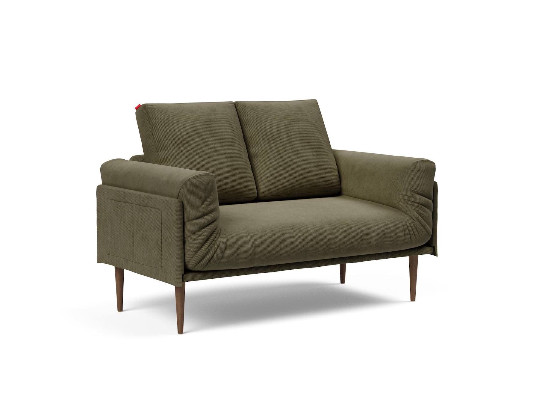 Divano letto singolo sfoderabile Rollo - 316 Cordufine, Pine Green