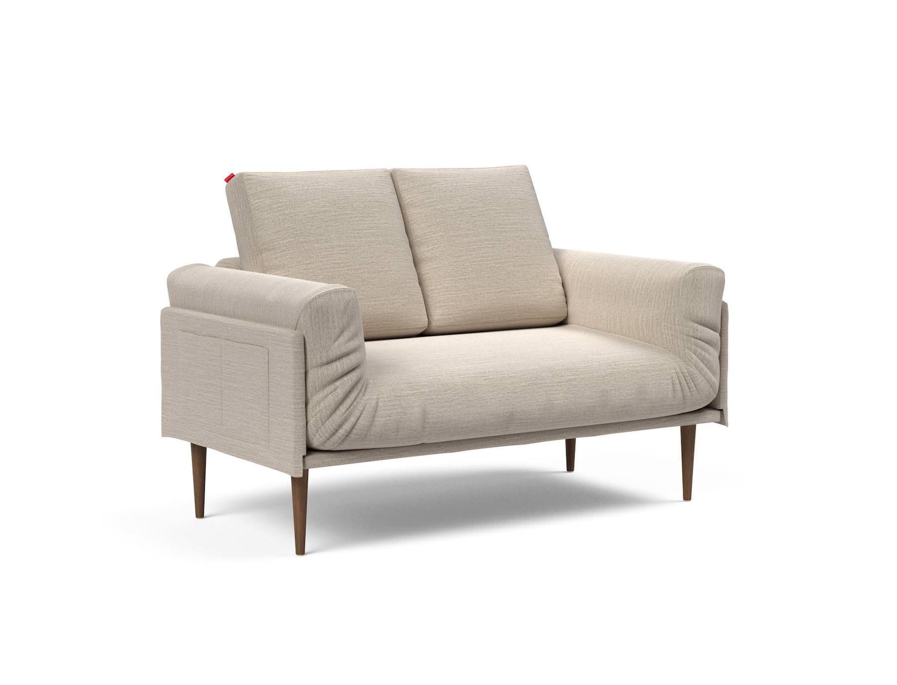 Divano letto singolo sfoderabile Rollo - 612 Blida, Sand Grey