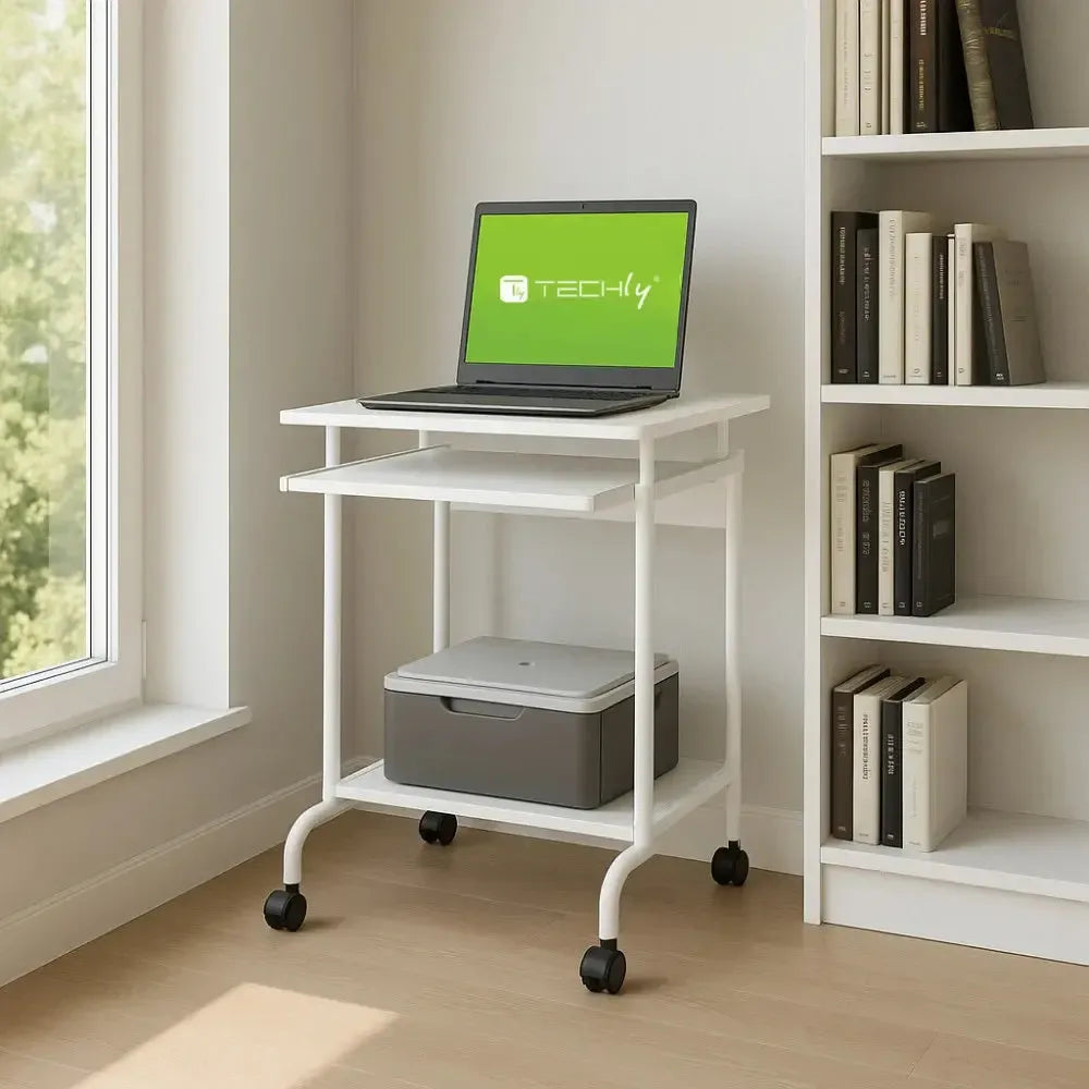 Scrivania porta PC bianca Compact 60 x 45 cm