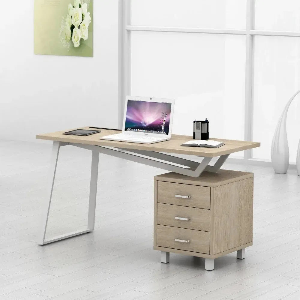 Scrivania porta PC con cassettiera Thomas