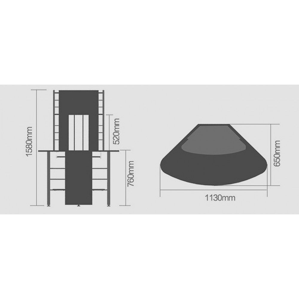 Scrivania angolare porta PC e stampante Angle