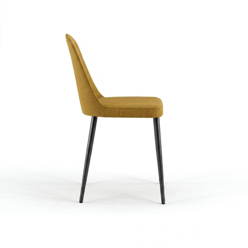 Set 4 sedie design moderno Sanna Soft - Senape