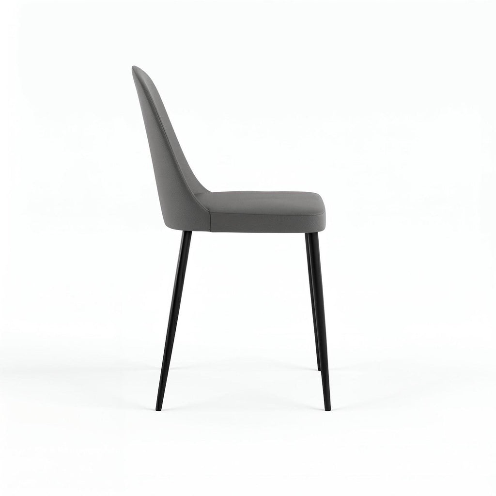 Set 4 sedie design moderno Sanna Soft - Grigio chiaro