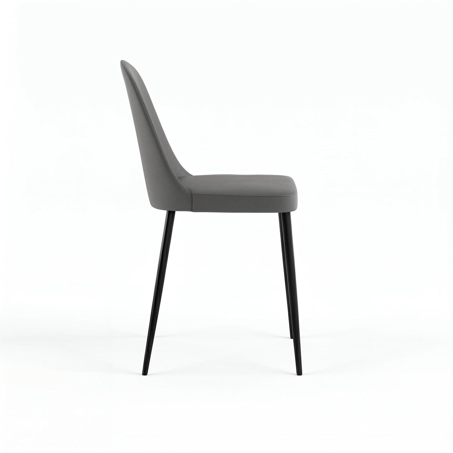 Set 4 sedie design moderno Sanna Soft - Grigio chiaro