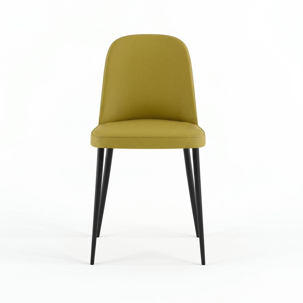 Set 4 sedie design moderno Sanna Soft - Senape