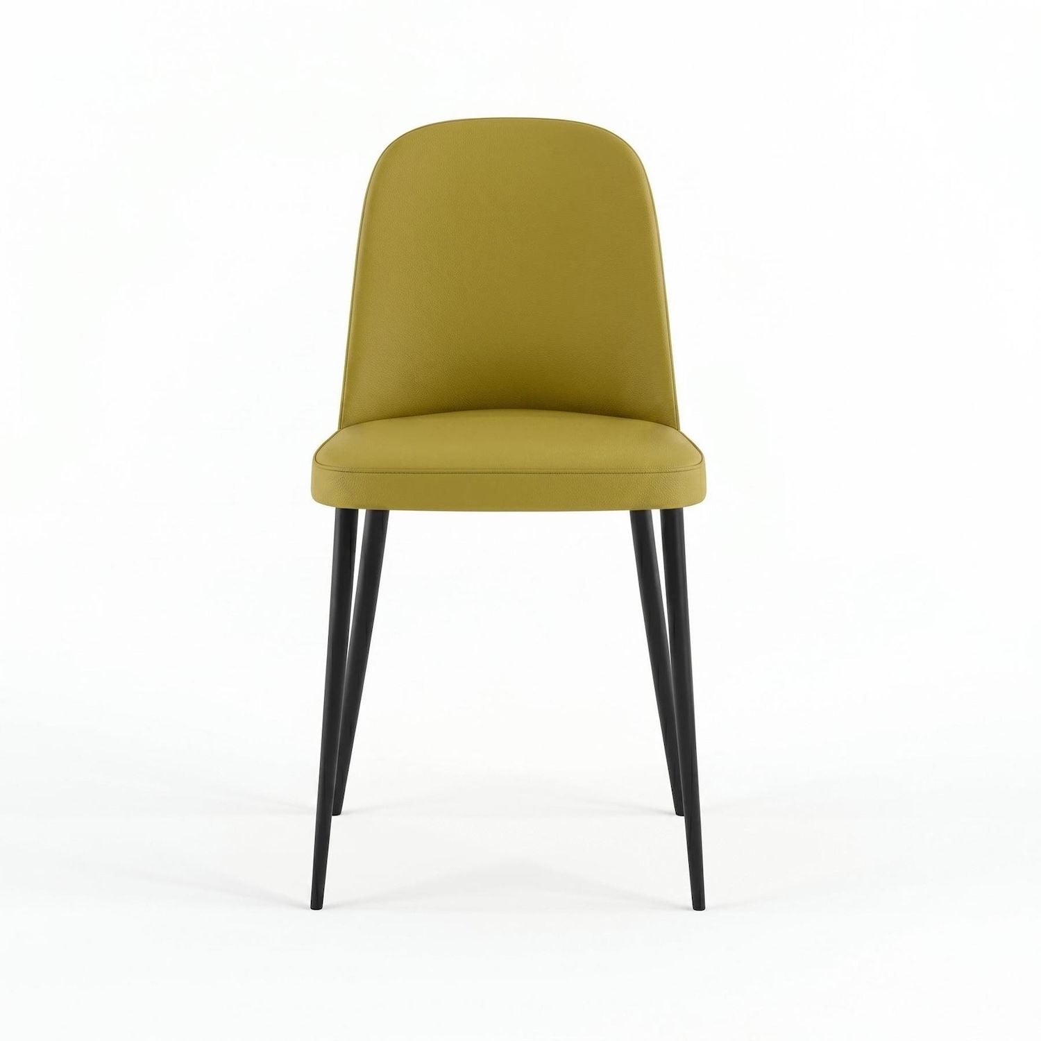 Set 4 sedie design moderno Sanna Soft - Senape