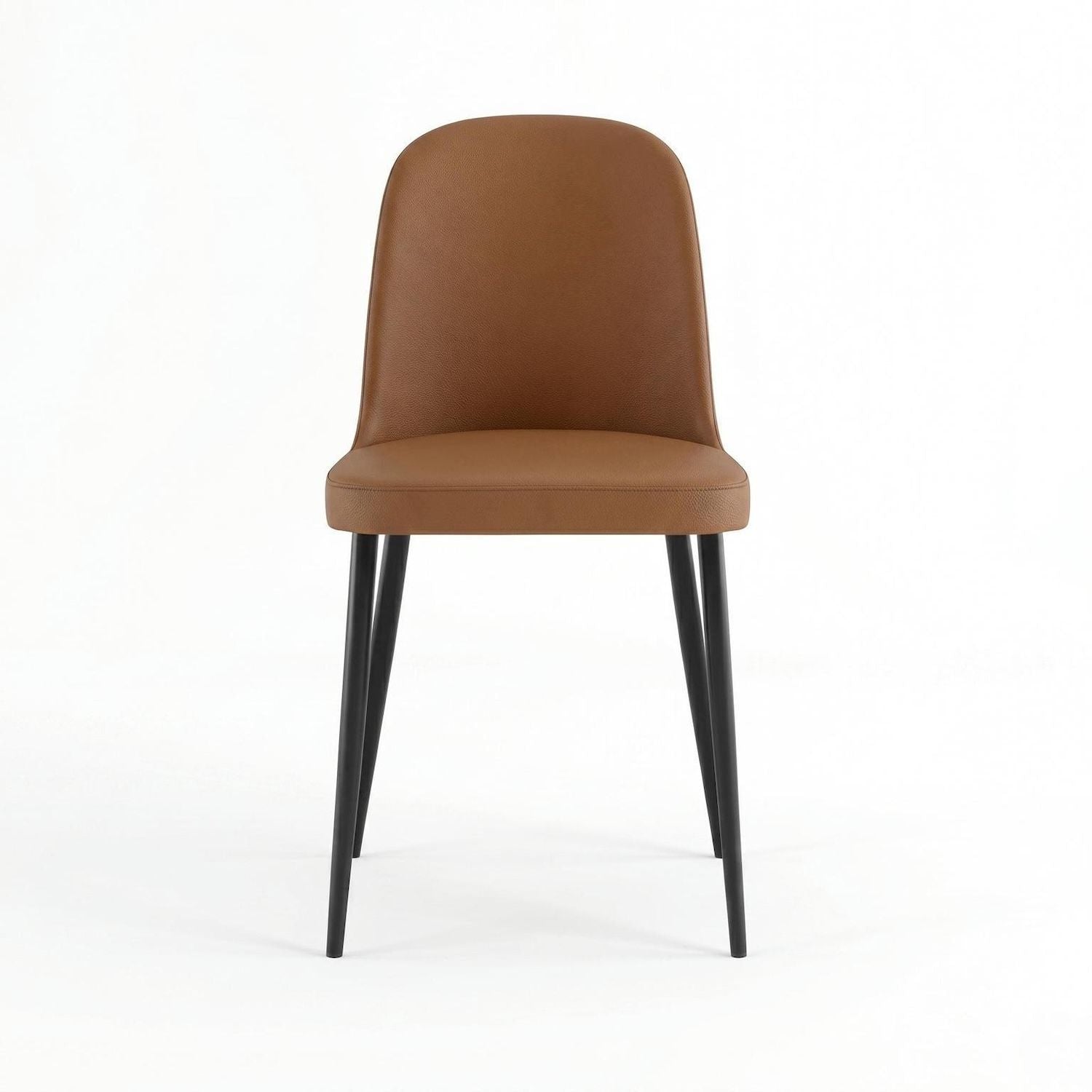 Set 4 sedie design moderno Sanna Soft - Caramello