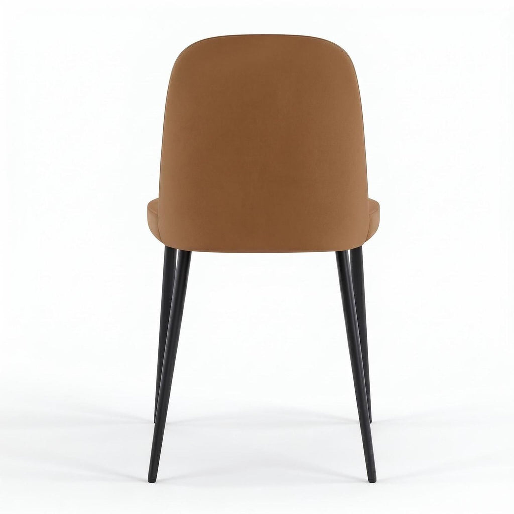 Set 4 sedie design moderno Sanna Soft - Caramello