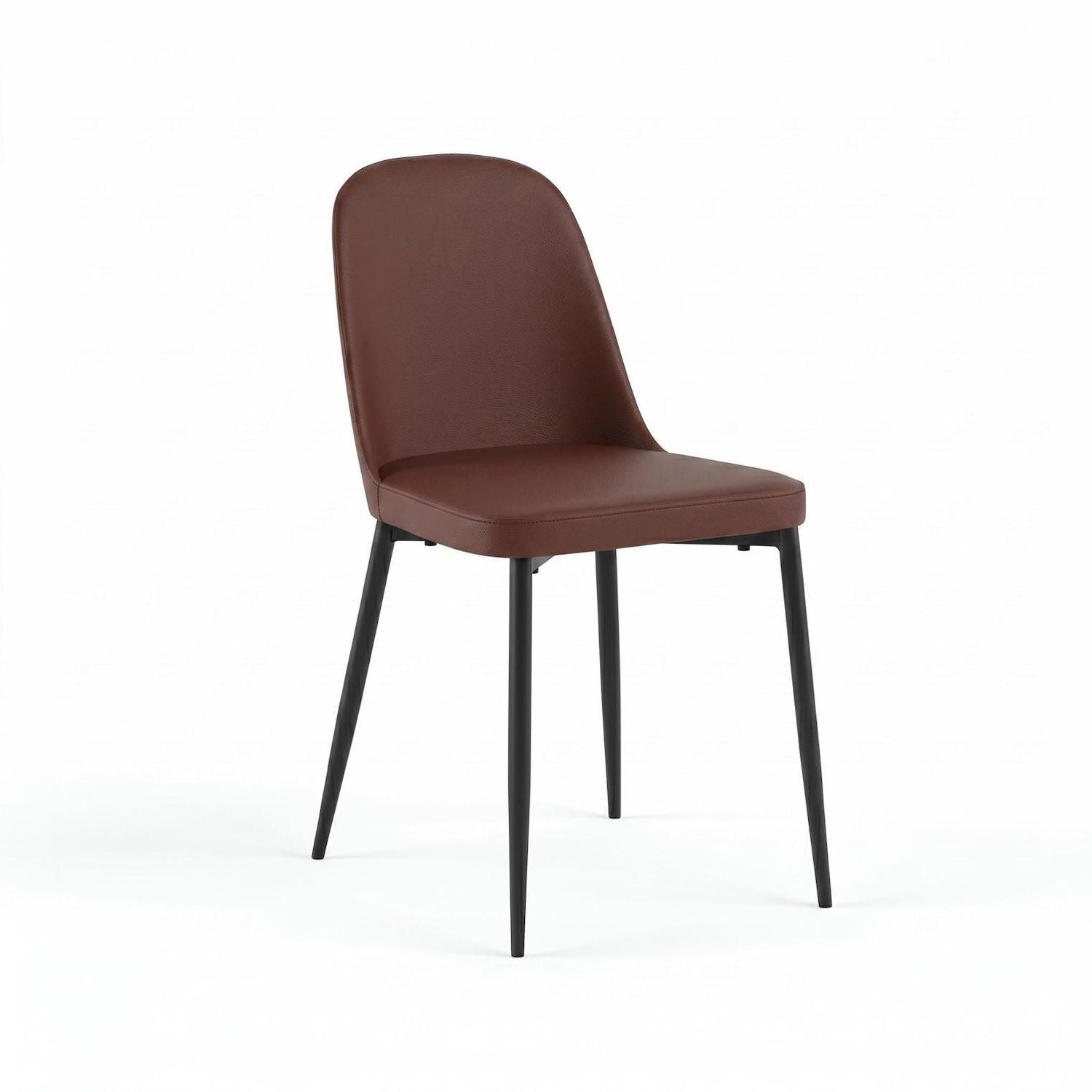 Set 4 sedie design moderno Sanna Soft - Bordeaux