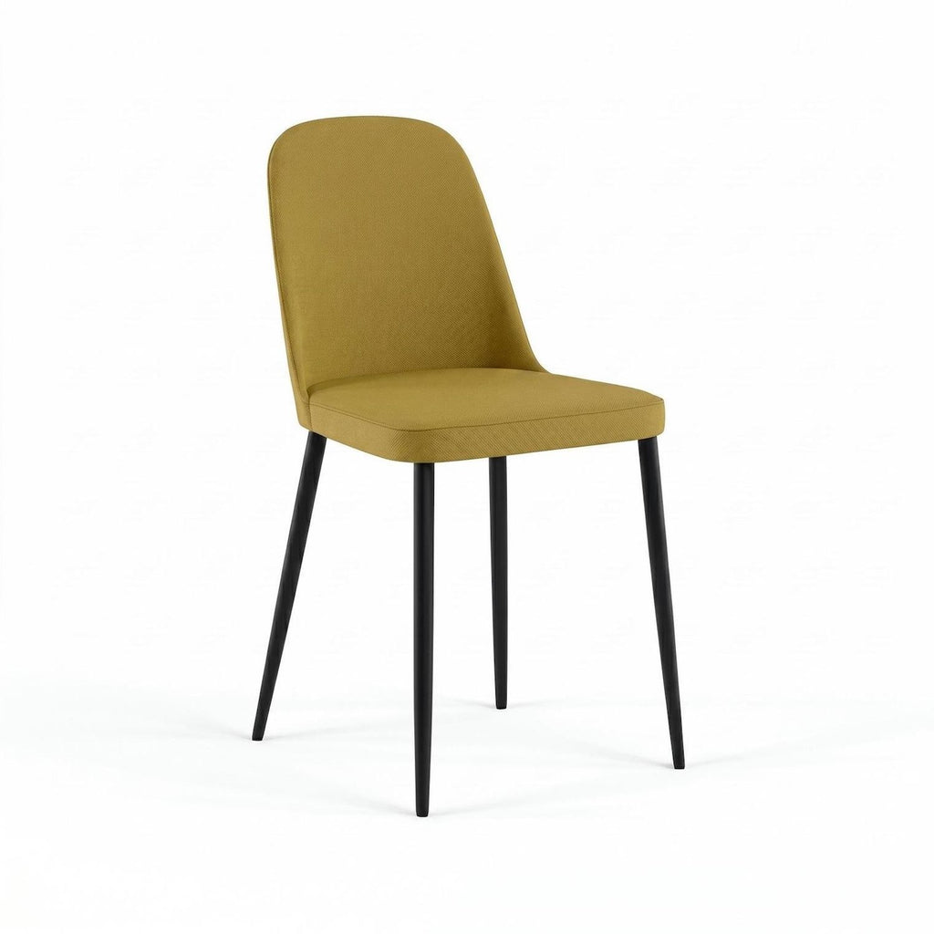 Set 4 sedie design moderno Sanna Soft - Senape