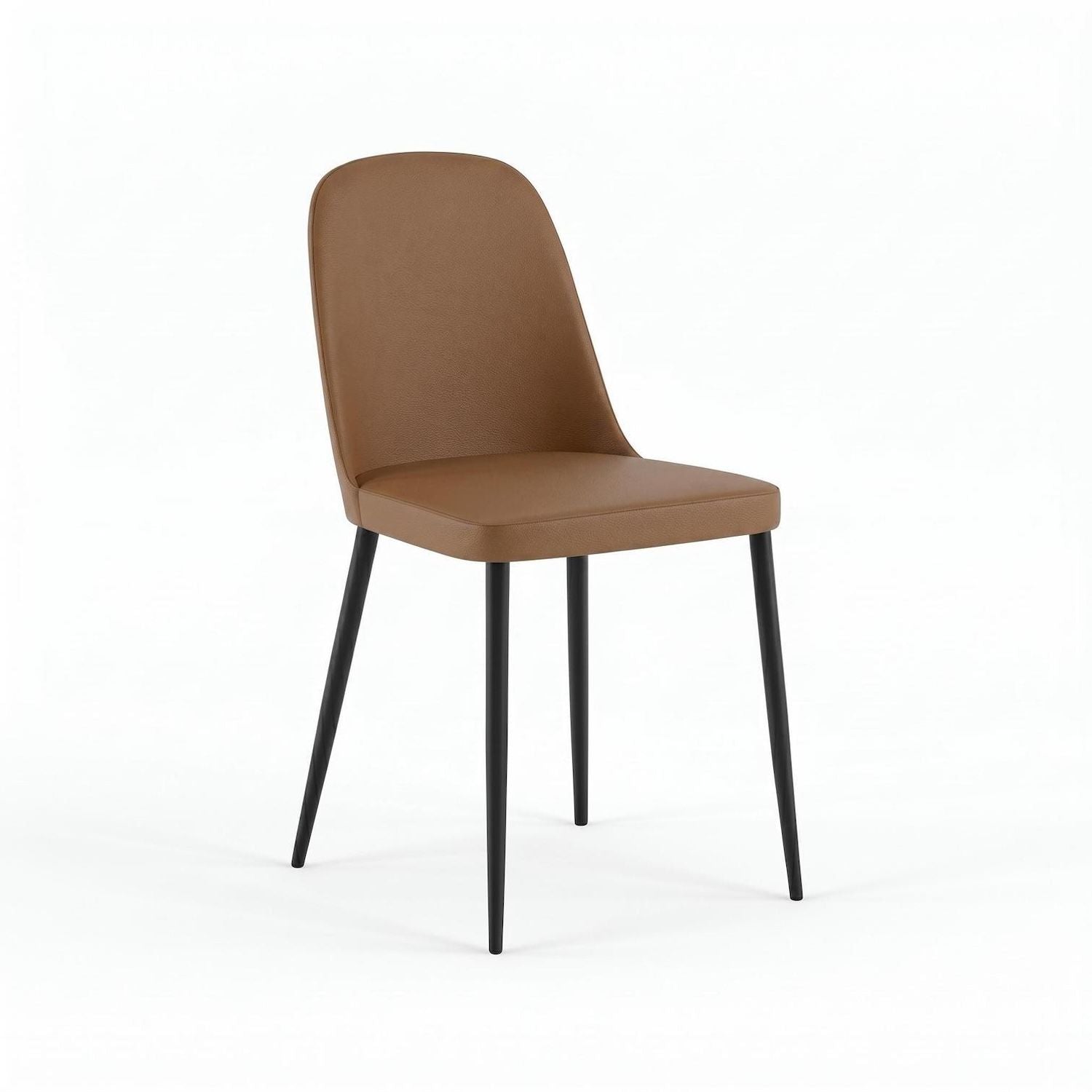 Set 4 sedie design moderno Sanna Soft - Caramello