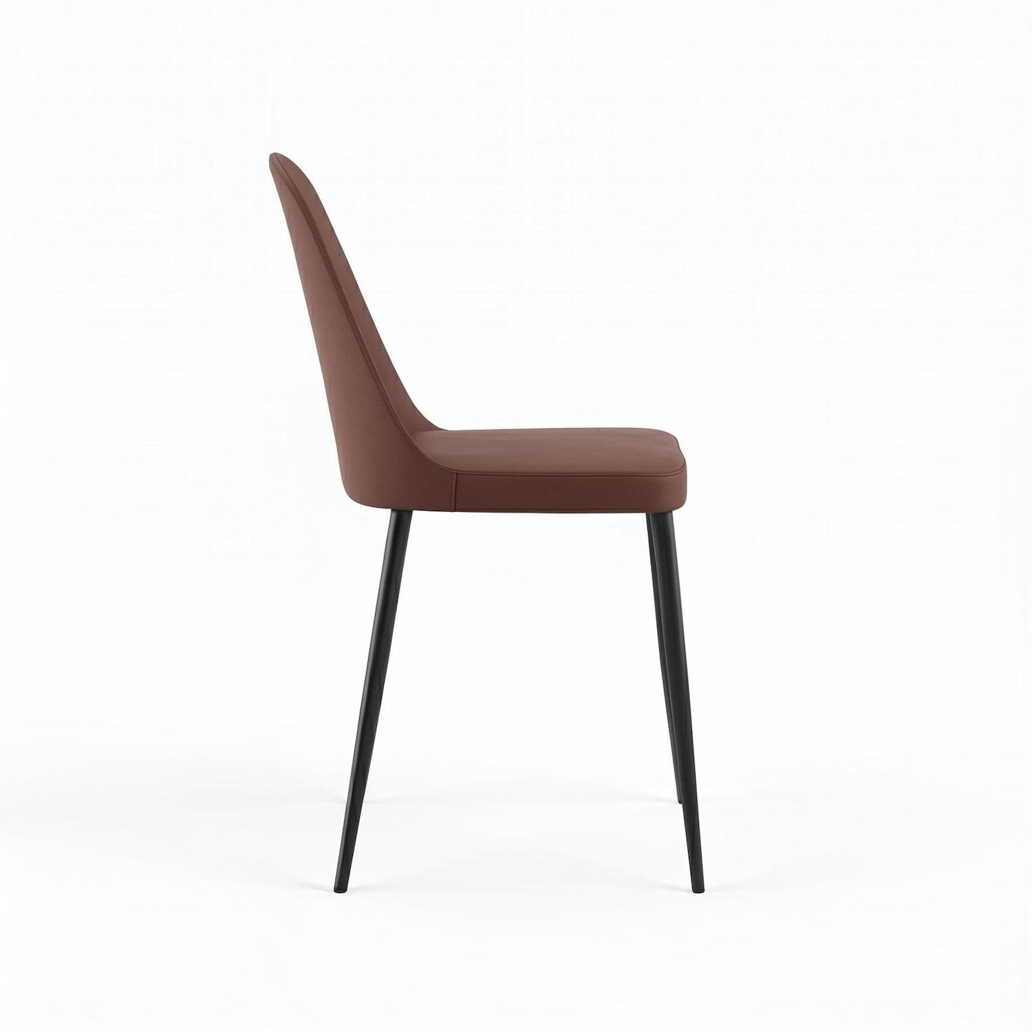 Set 4 sedie design moderno Sanna Soft - Bordeaux