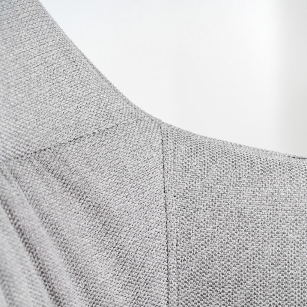 Set 4 sedie girevoli per sala da pranzo o cucina Evelis - Grigio